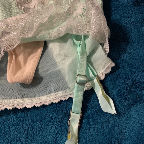 Victoria's Secret Angel embellished slip w garter - Picture 8 of 8